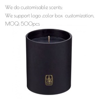 Lilin Aromaterapi dalam Stoples Kaca Hitam Lilin Aromaterapi Logo Mewah Grosir Aromaterapi