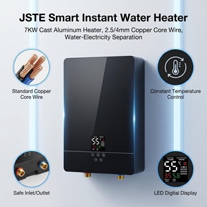 <span class=keywords><strong>Chauffe</strong></span>-<span class=keywords><strong>eau</strong></span> instantané OEM/ODM 220V 6999W, étanche IPX4, affichage LED, chauffage en aluminium moulé, mural, pour la maison et les salons de coiffure - Product Image 1