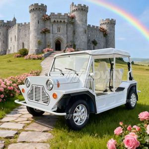 Voiture électrique de tourisme rétro miniature 4 places avec auvent solaire, vente en gros d'usine, couleur personnalisée - Product Image 5