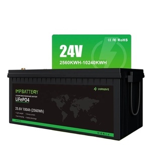 Batterie 24V 25.6V 100Ah 120Ah 150Ah 200Ah avec garantie de 3 ans pour bateaux marins et motos - Product Image 1