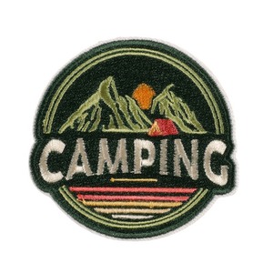 OEM ODM Outdoor Style Die Cut <b>Edge</b> Embroidered Patch Wash Durable Colorful Iron On Backing Embroidered Patch For Jacket - Product Image 1