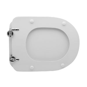 Cielo Vaso Smile 48 - Tapa de inodoro de liberación rápida con cierre suave, diseño cuadrado moderno, material de urea plástica duradero para baño - Product Image 4