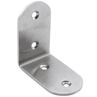 Quincaillerie d'ameublement Support d'angle plat en acier en forme de L Cadre d'armoire en métal en fer Fixation d'angle