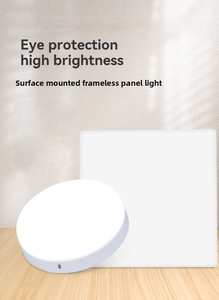 Modern Round & Square <b>Frameless</b> Surface Mount LED Light No <b>Frame</b> Ceiling Light Ultra Thin Commercial Office Indoor Mall - Product Image 3