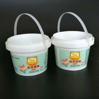 Ruly Supply Logo personnalisé IML vente en gros de tasses emballage de crème glacée seau en plastique conteneurs avec couvercle
