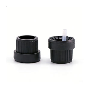 Vente en gros de bouchons compte-gouttes Euro anti-effraction de 18 mm avec bouchon intérieur pour flacon d'huile essentielle - Product Image 4