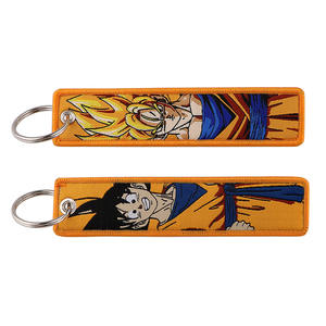 Porte-clés en tissu brodé de dessin animé d'anime à la mode, <span class=keywords><strong>Vegeta</strong></span> Son Goku, étiquette tissée, porte-clés <span class=keywords><strong>Dragon</strong></span> Balls - Product Image 5