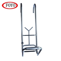 Escalera Retráctil Plegable de Acero Inoxidable de Grado Marino FOYO para Acceso a Barcos, Yates y Embarcaciones de Pesca
