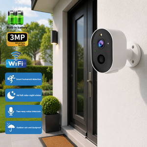 Caméra de sécurité intérieure sans fil WIFI à vision nocturne couleur 3MP grand angle avec batterie intégrée de 5200 mAh et stockage dans le cloud - Product Image 2