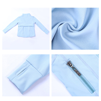 Ensemble de vêtements de yoga personnalisés pour filles, veste de survêtement à manches longues et jupe plissée, vêtements de sport pour enfants pour les activités de plein air