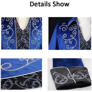 Mens Steampunk Coats Bordado Gótico Tailcoat Casaco Vitoriano Casaco Irlandês Renascimento Traje Medieval Roupas Frock Casaco - Product Image 3