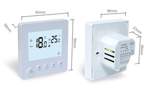 <span class=keywords><strong>Thermostat</strong></span> numérique KC01 avec rétroéclairage blanc, fonction de verrouillage enfant, commande par clé pour chaudière à <span class=keywords><strong>gaz</strong></span>, eau et chauffage électrique au sol - Product Image 3