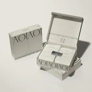 Fancy White Premium Hot Stamping Carton Folding Box White Cardboard Shoe Box Packaging High Quality Clothing Packaging Box