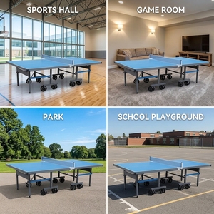 Mesa de <span class=keywords><strong>Ping</strong></span> Pong de Aluminio con Marco Metálico Reforzado para Uso en Parques Públicos al Aire Libre - Product Image 4