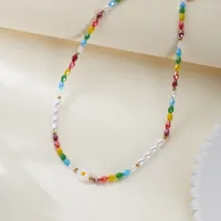 Collier ras du cou coréen fait main pour femme, motif marguerite douce et charmante, perles d'imitation, chaîne de cou perlée, bijoux de fête, cadeaux