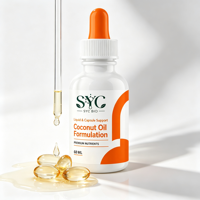 Formule OEM de gouttes de vitamine K2 D3 avec 200 mcg de K2 et 250 mcg de D3 dans de l'huile de coco pour le soutien osseux et immunitaire