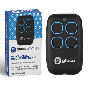 Gloca Easy Garage apriporta telecomando autoapprendimento 4 canali 433 MHz nessun codice di rotolamento prodotto apriporta per Garage - Product Image 1