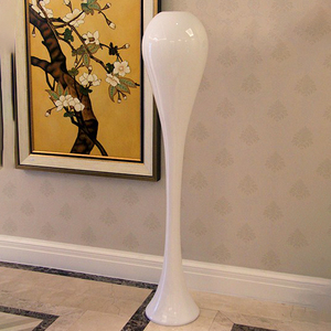 Jarrón de suelo con estilo moderno 328, arreglo floral alto elegante, florero contemporáneo para decoración del hogar de la sala de estar del Hotel - Product Image 3