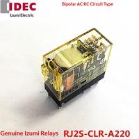Relais intermédiaire Izumi IIDEC RJ2S-CLR-A220 bipolaire AC, type de circuit RC, charge de contact sans résistance, origine : autres régions étrangères 1