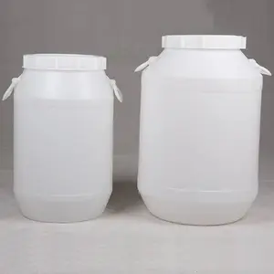 Drum plastik 60 liter Drum kimia dipertebal dengan tutup Drum plastik dapat disesuaikan