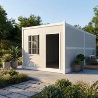 Maison conteneur pliable personnalisée, étanche, durable, en acier, portable, facile à installer