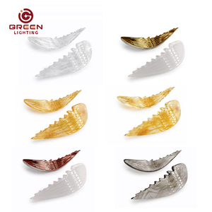 Anpassbare moderne Flügel elemente LED Dimmbare Pendel leuchte Fernbedienung Kronleuchter lampen - Product Image 6