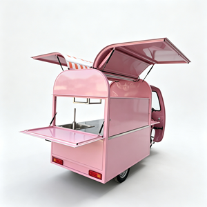 Tricycle mobile alimentaire personnalisé à 3 roues en acier inoxydable, remorque de restauration rapide, barbecue, machine à café pour la vente en extérieur - Product Image 2
