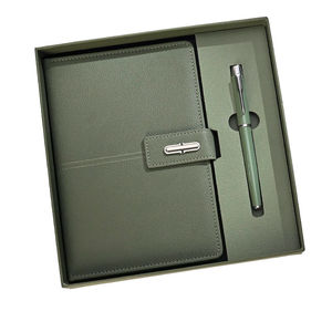 Cuaderno A5 con Cubierta de Cuero PU, Encuadernación Inalámbrica, Set de Regalo Empresarial, Memoria USB, Personalizable para Estudiantes - Product Image 3