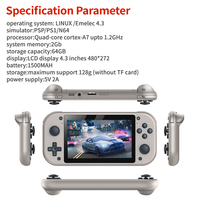 Z Console de Jeux Vidéo Portable Mini M17 de Haute Qualité, 4,3 Pouces, 64 Go, Lecteurs PSP, Jeux Vidéo Rétro Classiques, Nouvelles Consoles de Jeux Vidéo