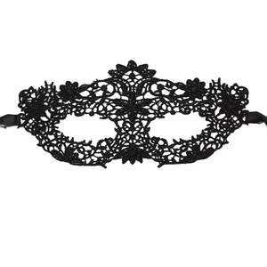 Máscara de Encaje Negro con Forma de Murciélago, Media Máscara Facial para Halloween, Disfraces, Cosplay, Fiestas, Accesorio de Disfraz para Mujer - Product Image 5