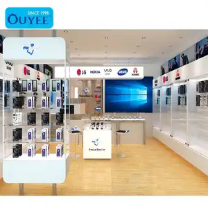 Phone Store Display Cabinet Customized Mobile Phone Display Shelves Cell Phone Accessories Display Cabinet For Cell Phone Store Furniture