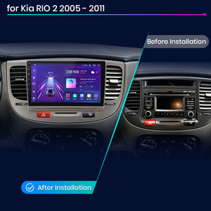 Junsun Radio mobil Auto <span class=keywords><strong>Android</strong></span> Carplay stok EU untuk Kia RIO 2005 2006 2007 ~ 2011 Unit Head pemutar DVD mobil pengiriman cepat - Product Image 2