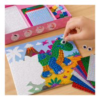 Lot de fournitures en gros : Boîte d'activités ludiques avec film de transfert coloré, cartes de scènes, autocollants pour les yeux, ensemble de jouets pour fêtes d'anniversaire