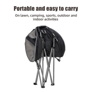 HOMFUL 야외용 초경량 와이드 접이식 의자 (330LB 하중 지지, 오버사이즈 클럽 캠핑 의자) - Product Image 4