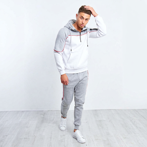 Nouveaux ensembles de survêtements décontractés en coton pour hommes, prix de gros, personnalisation OEM, sweats à capuche et pantalons de survêtement athleisure - Product Image 1