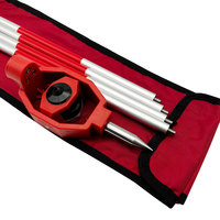 Mini-prisme GMP111 pour station totale, prisme de topographie décalé -30 mm avec 4 poteaux