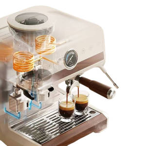 <span class=keywords><strong>Machine</strong></span> <span class=keywords><strong>à</strong></span> <span class=keywords><strong>café</strong></span> domestique tout-en-un <span class=keywords><strong>à</strong></span> double pompe, extraction <span class=keywords><strong>à</strong></span> froid et <span class=keywords><strong>à</strong></span> chaud, broyage italien, en plastique, pour usage commercial - Product Image 4