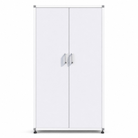 Casier de laboratoire en aluminium et bois SCEELAB avec compartiment à chaussures en option pour hôpital, gymnase, école et atelier - Usage commercial