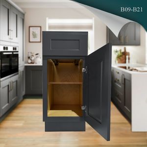 装修承包商库存厨柜出售美国厨房更新当地仓库快速交付木材振动筛底柜 - Product Image 2