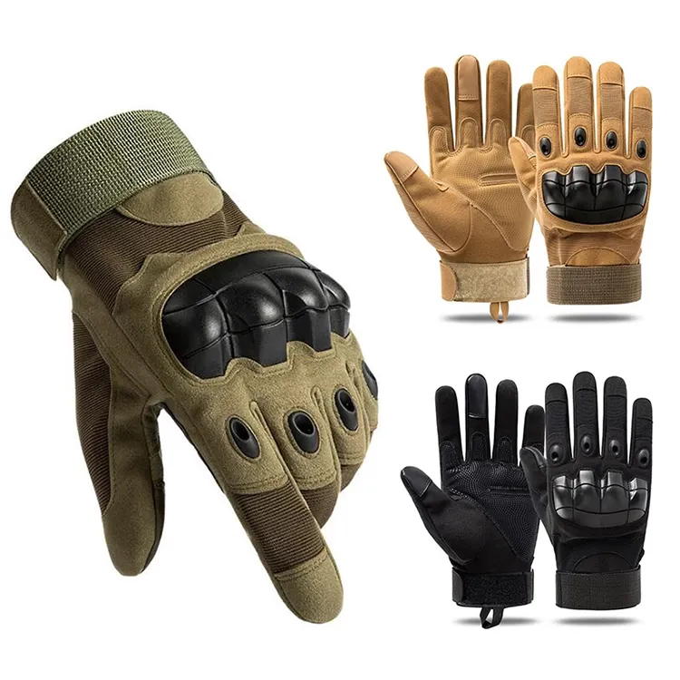 Wholesale Full Half Finger Black Safety Sports Motorcycle Glove Mil-Spec Combat Tactical Gloves