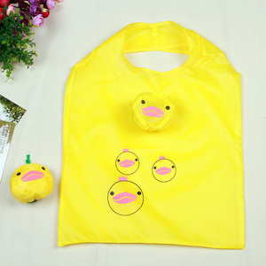Nueva bolsa de compras con estampado de cerdito reciclado de comestibles, bolsa de compras de poliéster plegable para supermercado - Product Image 6