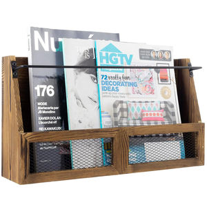 Étagères murales de rangement pour la décoration de la maison, organisateur de présentoir de fichiers, support pour magazines et courrier - Product Image 1