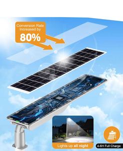 Lámpara Solar LED de Pared para Jardín y Exteriores, ABS, 60W 80W 90W, IP65, 3500K, Blanco Cálido, 80 CRI, con Sensor de Luz - Product Image 2