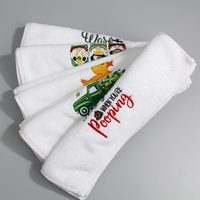 Serviettes d'hôtel 5 étoiles en coton blanc avec logo personnalisé, linge de bain, serviettes de toilette, serviettes de bain pour hôtel