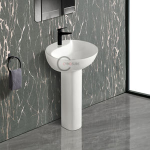 Lavabo colonne autoportant, carré, moderne et minimaliste - Product Image 2