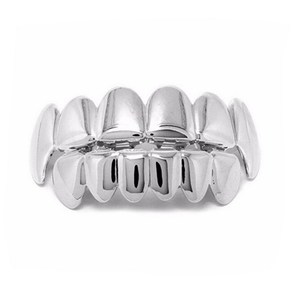 <span class=keywords><strong>2024</strong></span> moda plata chapado en oro cobre Hip Hop Dental Grillz parte superior inferior 5cm cuerpo joyería conjunto aleación para Mujeres Hombres Uso de fiesta - Product Image 3