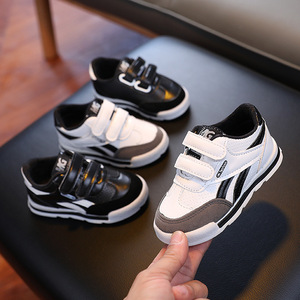Chaussures de sport pour enfants à semelle souple en cuir non PU, baskets de créateurs pour garçons, idéales pour l'école et la marche - Product Image 2