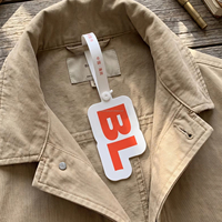 Étiquettes de vêtements personnalisées imprimées avec code-barres, étanches, en EVA blanc, inviolables, à boucle unique, scellées à usage unique, pour emballage de vente au détail de vêtements