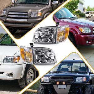 ไฟหน้าสำหรับ Toyota Tundra ปี 2000-2004 รุ่น H11 55W 6000Lm คู่ พร้อมไฟเลี้ยว รุ่น OE TO2530135 TO2531135 - Product Image 2