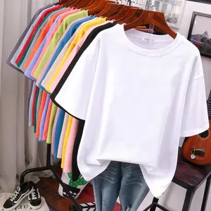 2024 New Product Fashionable Casual Tops Women Summer Short Sleeve Beaded T Shirt Ladies Simple Design Solid Color